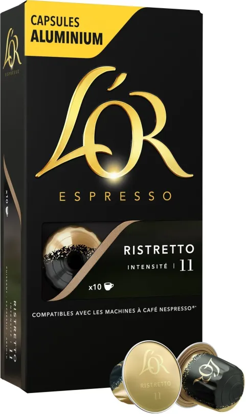 Kávové kapsule L'OR Espresso Ristretto 10ks hliníkových kapsúl