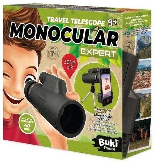 Ďalekohľad Buki France Science+ Monokulár Expert 12x40 s držiakom na telefón