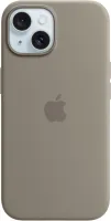 Kryt na mobil Apple iPhone 15 Silikónový kryt s MagSafe ílovo šedý