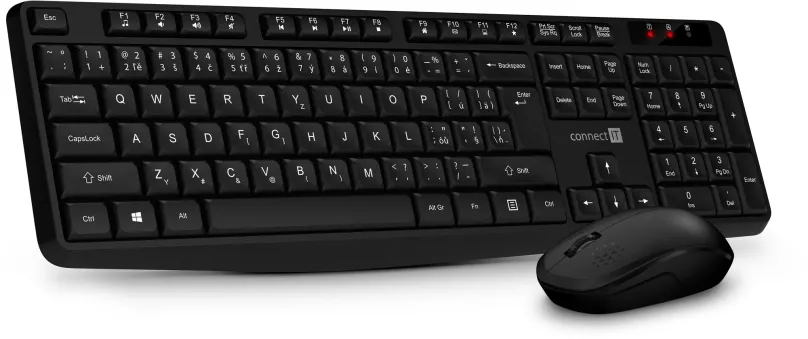 Set klávesnice a myši CONNECT IT OfficeBase Wireless Combo, čierna