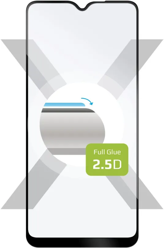 Ochranné sklo FIXED FullGlue-Cover pre Samsung Galaxy A20s čierne