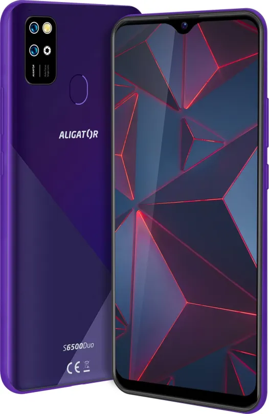 Mobilný telefón Aligator S6500 Duo Crystal 32GB fialová