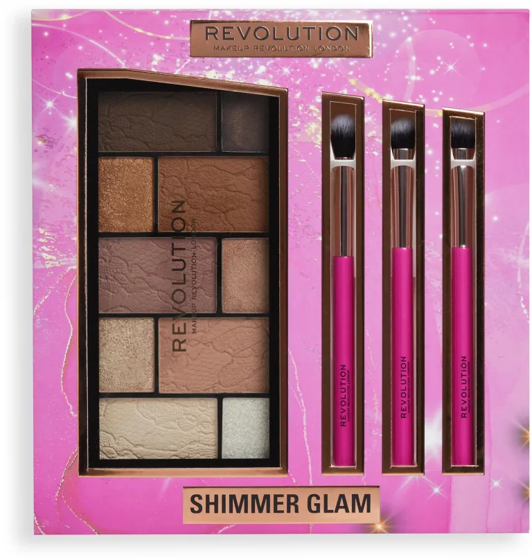 Darčeková kozmetická sada REVOLUTION Shimmer Glam Eye Set Gift Set
