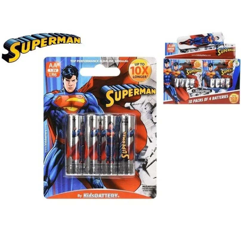 Superman batéria AA/LR6 Alkaline 1,5 V 4ks, Nickelodeon