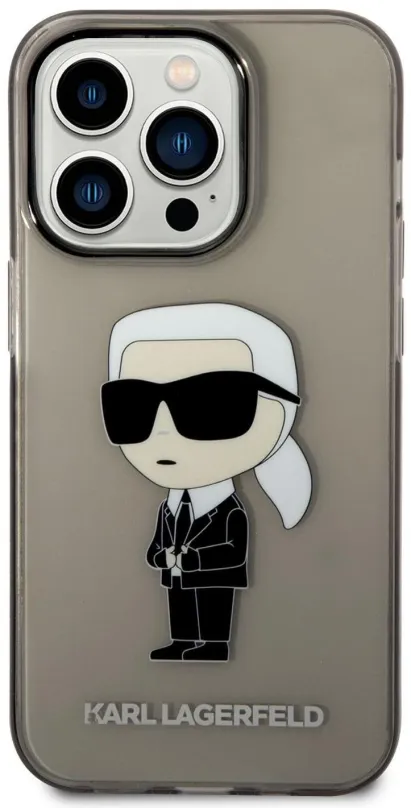 Kryt na mobil Karl Lagerfeld IML Ikonik NFT Zadný Kryt pre iPhone 14 Pro Max Black