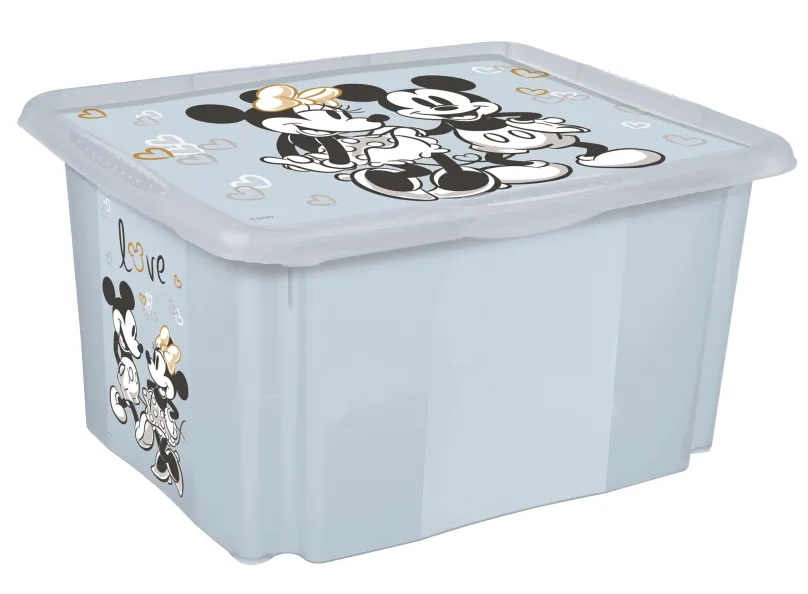 Úložný box Keeeper Úložný box s vekom veľký Mickey - modrý
