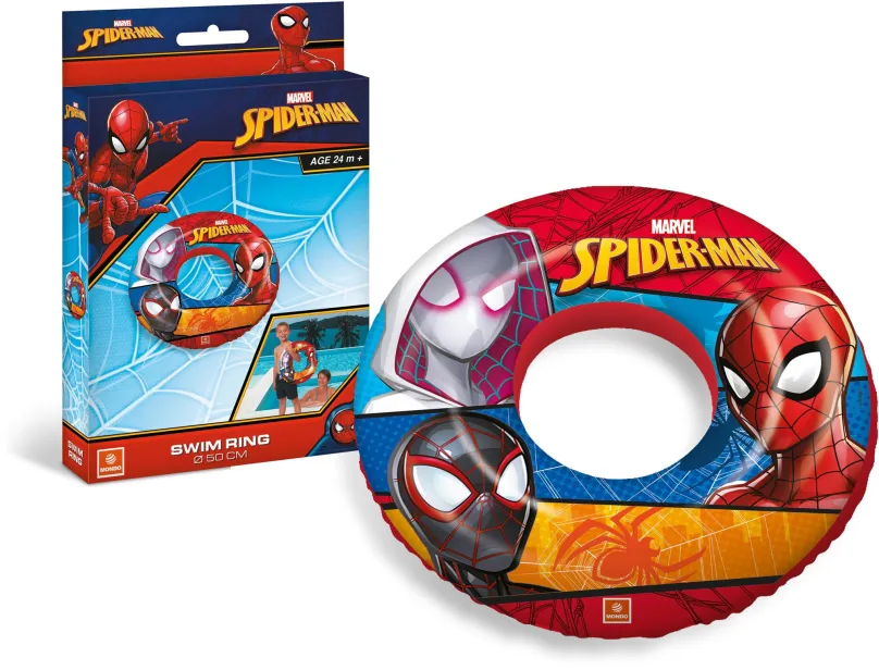 Kruh Kruh Spiderman, nafukovací, s priemerom 50 cm, vhodné pre deti od 2 rokov, <strong>1<