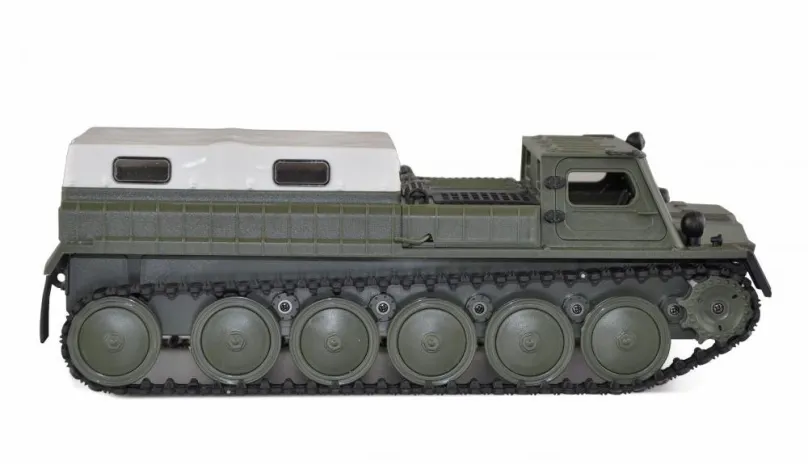 RC model Amewi RC obrnené pásové vozidlo 1:16 RTR olivovo zelená replika GAZ-71