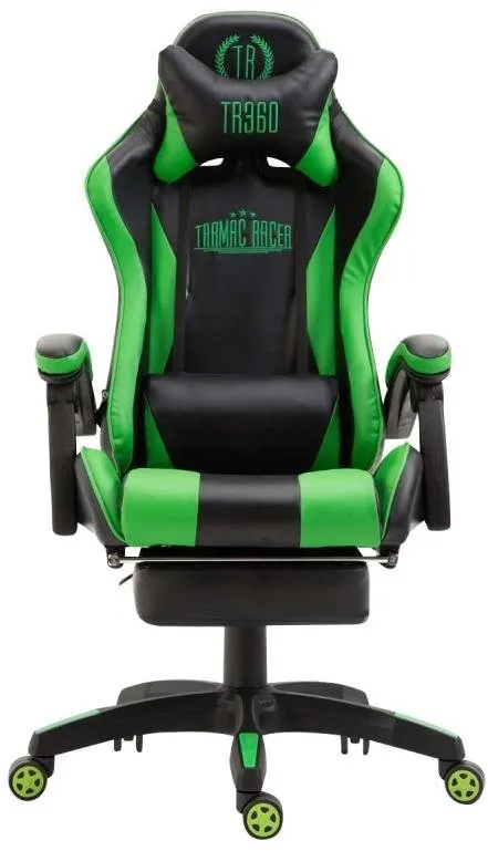 Herná stolička BHM GERMANY Ignite, čierna / zelená