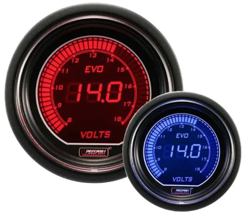 Prídavný budík do auta PROSPORT EVO prídavný ukazovateľ voltmeter