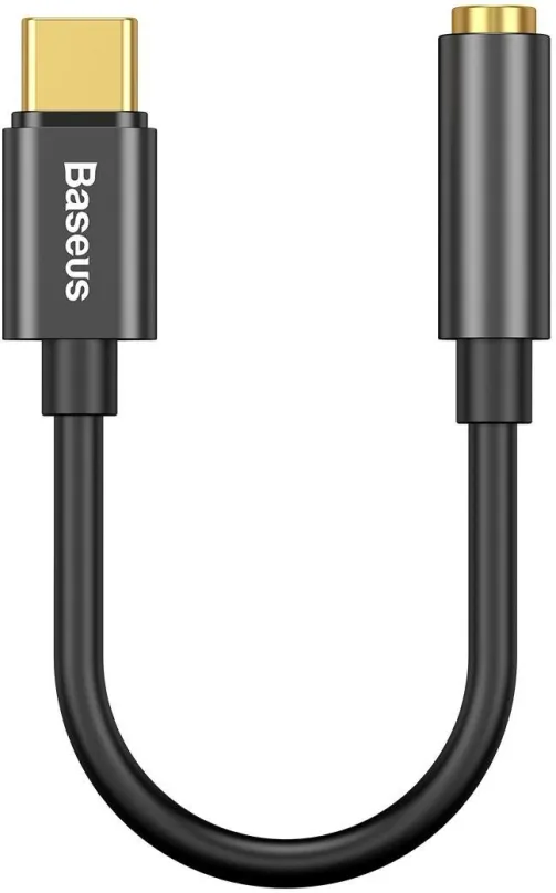 Redukcia Baseus audio adaptér L54 USB-C samec na 3,5 mm Jack samica, čierna