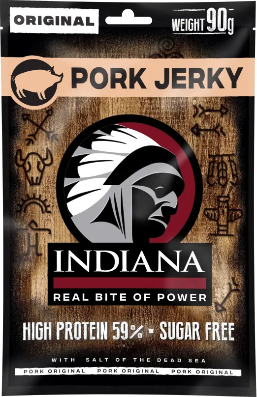 Sušené mäso Indiana bravčové Original 90g