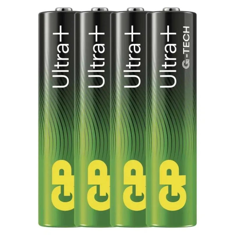 GP Alkalická batéria Ultra Plus AAA (LR03) 4ks