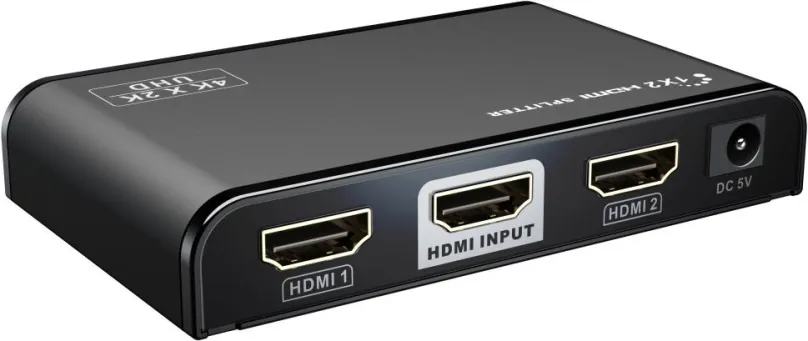 Rozbočovač PremiumCord HDMI 2.0 splitter 1-2 porty