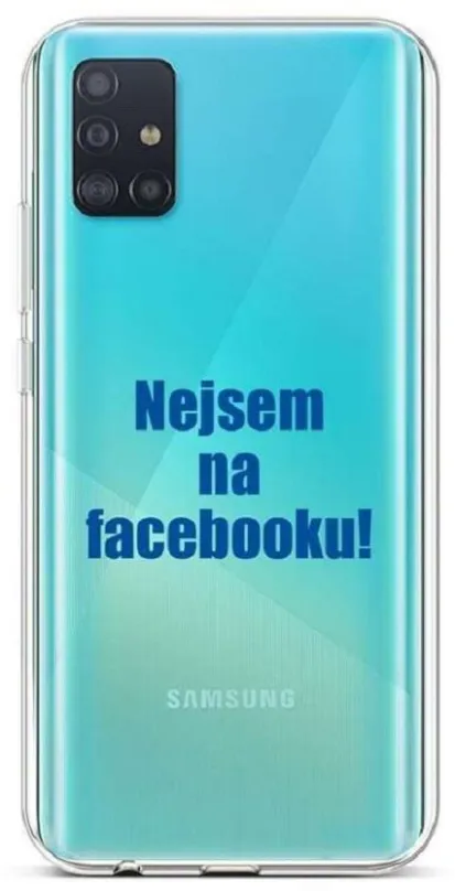 Kryt na mobil TopQ Samsung A51 silikón Nie som na Facebooku 51412