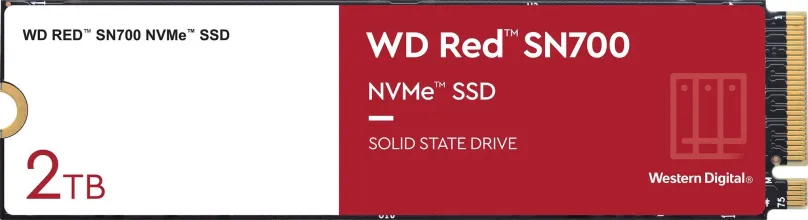 SSD disk WD Red SN700 NVMe 2TB, M.2 (PCIe 3.0 4x NVMe), rýchlosť čítania 3400MB/s, rýchlos