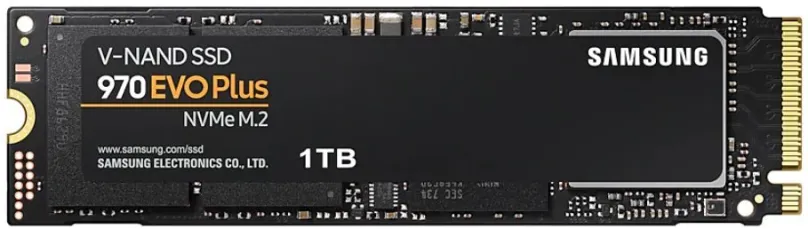 SSD disk Samsung 970 EVO PLUS 1TB, M.2 (PCIe 3.0 4x NVMe), TLC (Triple-Level Cell), rýchlo