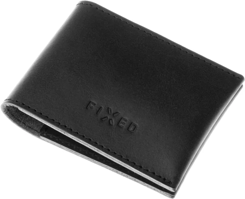 Peňaženka FIXED Wallet z pravej hovädzej kože čierna