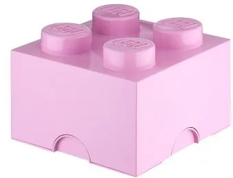 Úložný box LEGO Úložný box 4 250 x 250 x 180 mm - svetlo ružový