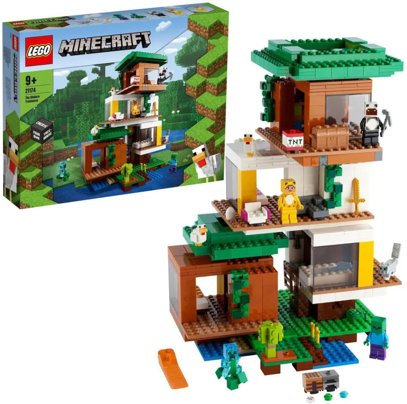 LEGO stavebnica LEGO® Minecraft™ 21174 Moderný dom na strome