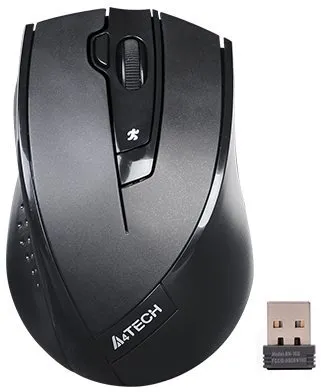 Myš A4tech G9-730FX-1 V-Track, bezdrôtová, optická, pre pravákov, pripojenie cez USB, bezd