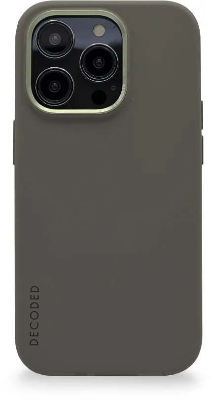 Kryt na mobil Decoded Silicone Backcover Olive iPhone 14 Pro, pre Apple iPhone 14 Pro, mat