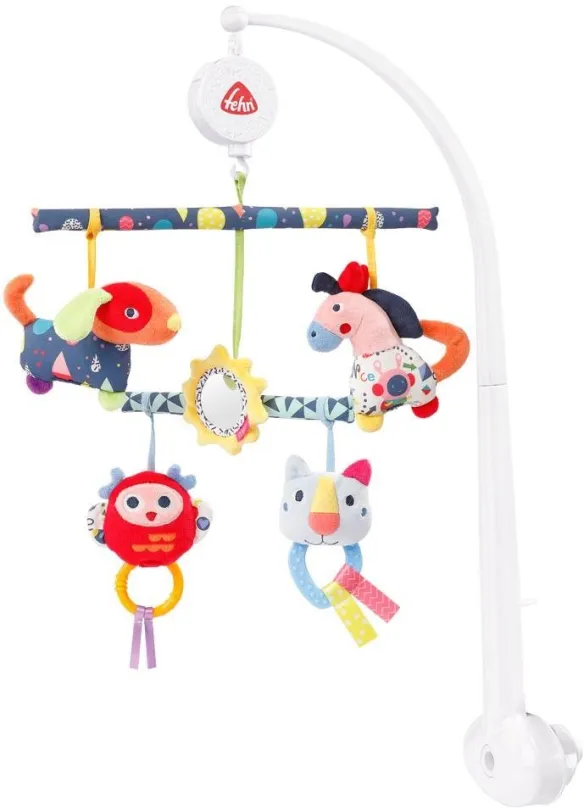 Kolotoč nad postieľku Baby Fehn Aktivity hrací kolotoč Color friends