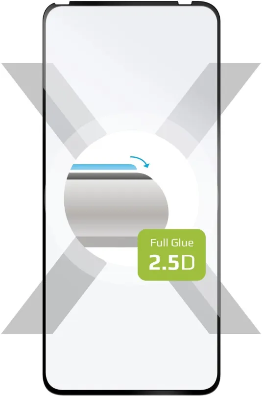Ochranné sklo FIXED FullGlue-Cover pre ASUS Zenfone 8 Flip čierne