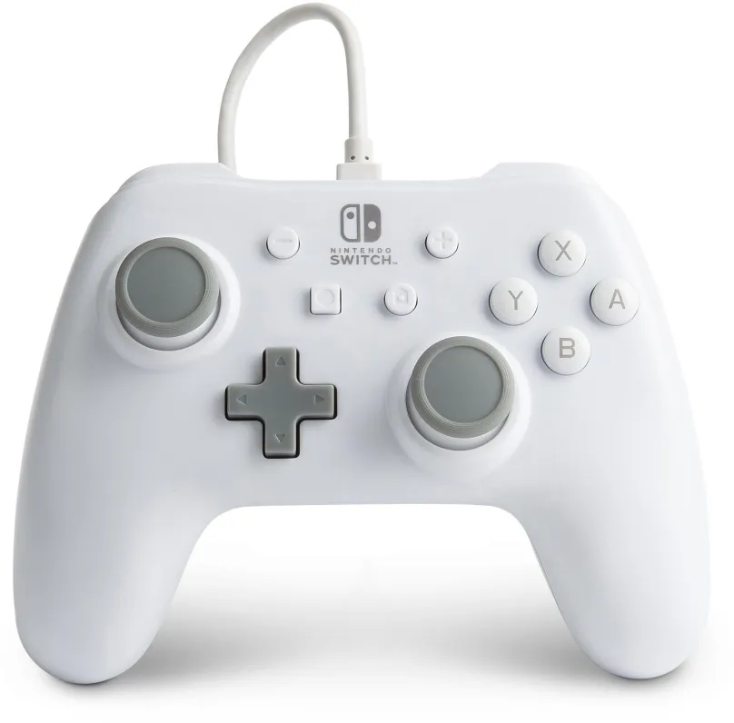 Gamepad PowerA Wired Controller pre Nintendo Switch - White