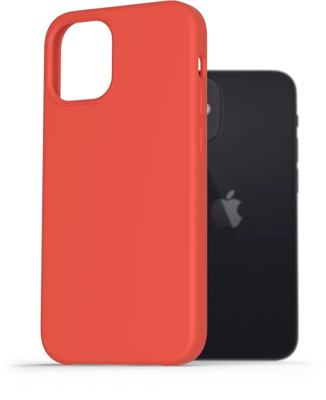 Kryt na mobil AlzaGuard Premium Liquid Silicone Case pre iPhone 12 mini červené