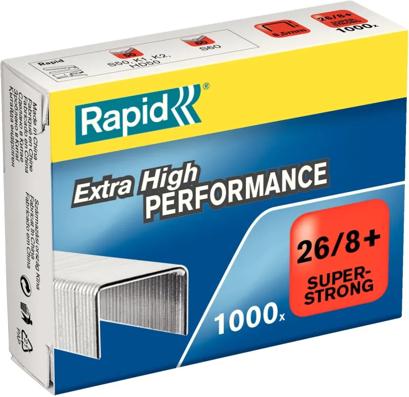 Spony do zošívačky RAPID Super Strong 26/8+ - balenie 1000 ks