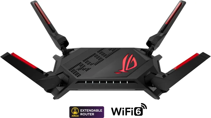 WiFi router ASUS GT-AX6000, s WiFi 6, 802.11s/b/g/n/ac/ax až 6000 Mb/s, dual-band (2.4 GH