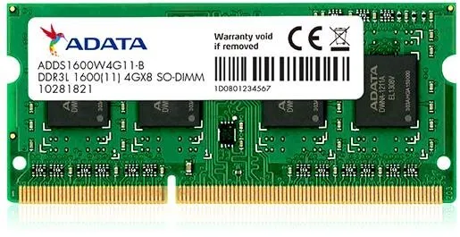 Operačná pamäť ADATA SO-DIMM 4GB DDR3L 1600MHz CL11