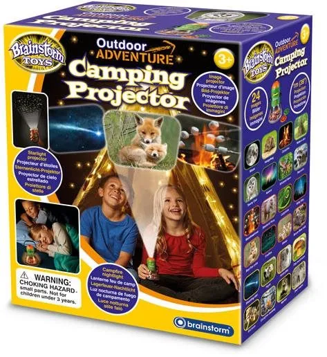 Detský projektor Brainstorm Toys Outdoor Adventure - Kempingová lampa s projektorom