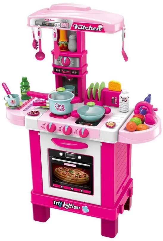 Detská kuchynka Baby Mix Detská kuchynka malý šéfkuchár ružová