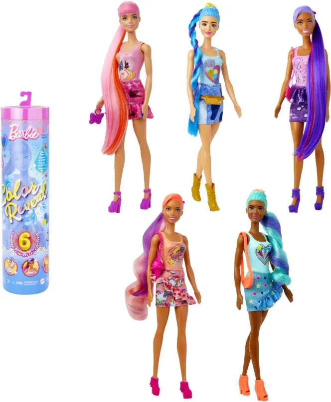 Bábika Barbie Color Reveal Barbie totálny denim