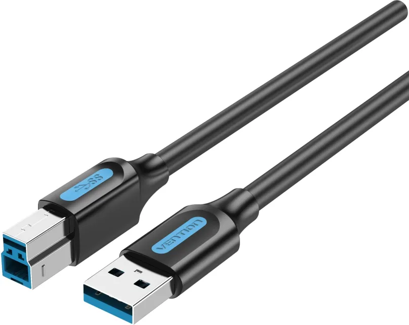 Dátový kábel Vention USB 3.0 Malé USB-B Malé Printer Cable 1M Black PVC Type