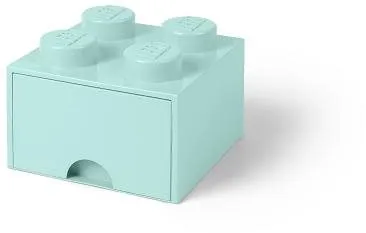 Úložný box LEGO úložný box 4 so zásuvkou - aqua