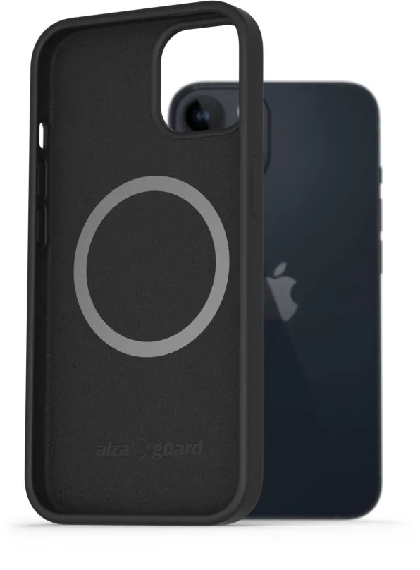 Kryt na mobil AlzaGuard Magnetic Silicone Case pre iPhone 14 čierne