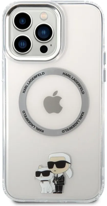 Kryt pre mobil Karl Lagerfeld IML Karl and Choupette NFT MagSafe Zadný Kryt pre iPhone 13 Pre Max Transparent