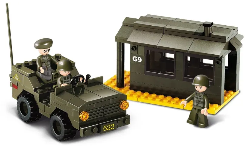 Sluban stavebnice Vojenská stráž, 171 dielikov (kompatibilný s LEGO)