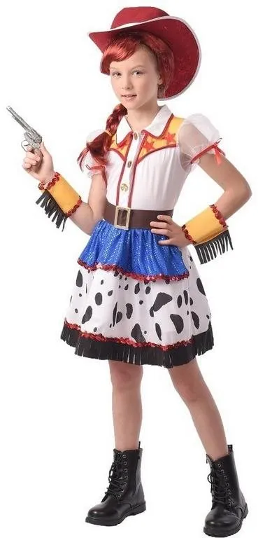 Kostým MaDe Šaty na karneval - kovbojské dievča, 120 cm - 130 cm