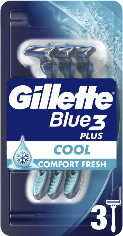 Holiaci strojček GILLETTE Blue3 Plus Cool holiaci strojček 3 ks