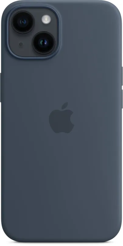 Kryt na mobil Apple iPhone 14 Silikónový kryt s MagSafe búrkovo modrý