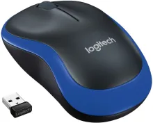 Myš Logitech Wireless Mouse M185 modrá, bezdrôtová, optická, symetrická, pripojenie cez U