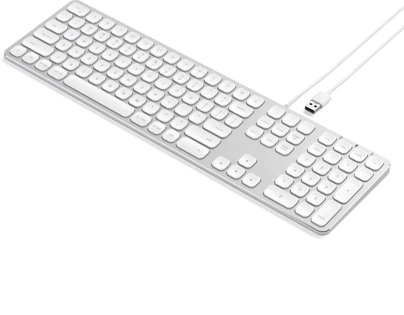 Klávesnica Satechi Aluminum Wired Keyboard for Mac - Silver - US