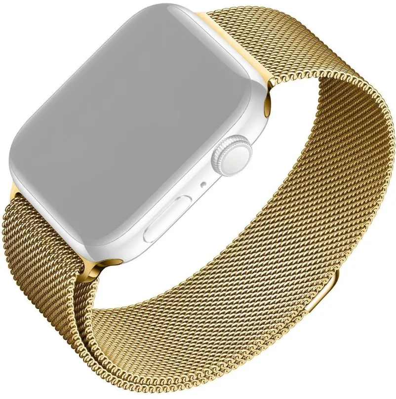 Remienok FIXED Mesh Strap pre Apple Watch 42/44/45/Ultra 49mm zlatý