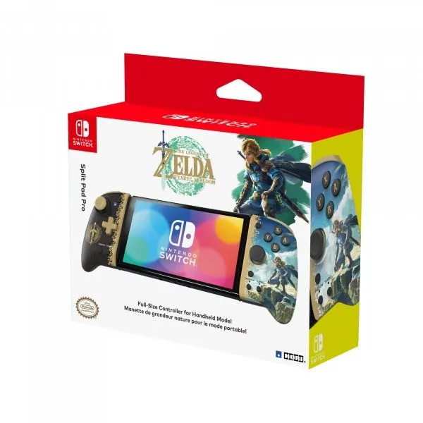 Gamepad Hori Split Pad Pro - Zelda: Tears of the Kingdom - Nintendo Switch, pre Nintendo S