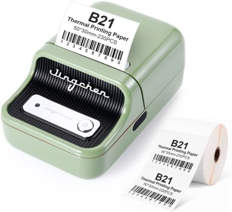 Tlačiareň štítkov Niimbot B21S Smart zelená + rolka štítkov 210 ks