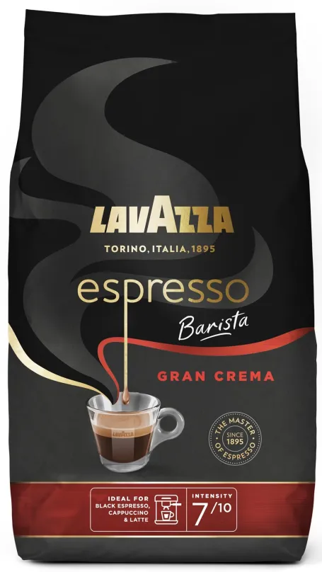 Káva Lavazza Espresso Gran Crema Barista, zrnková, 1000g, zrnková, zmes kávových odrôd,